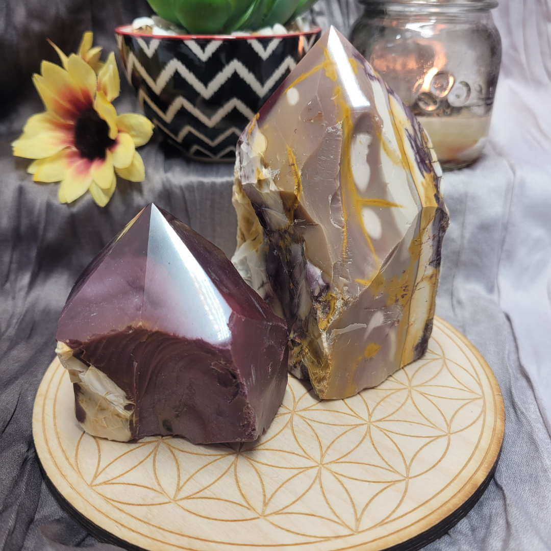 Mookaite Jasper Top Polish Points