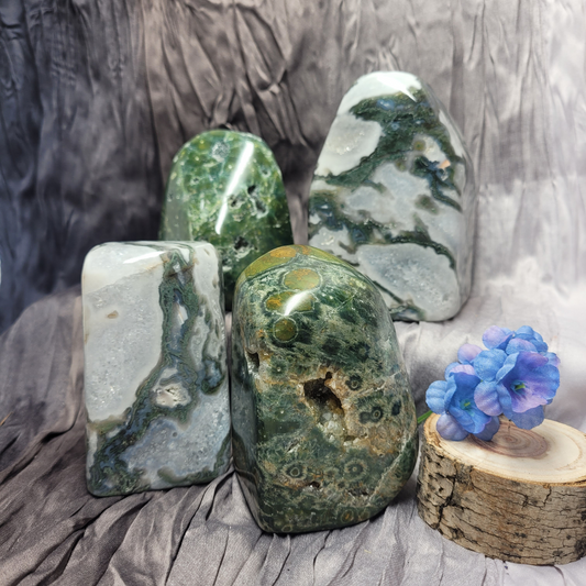 Moss Agate Free Forms