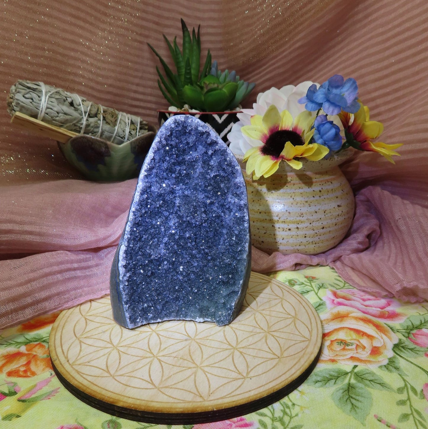 Black Amethyst Desktop Cluster