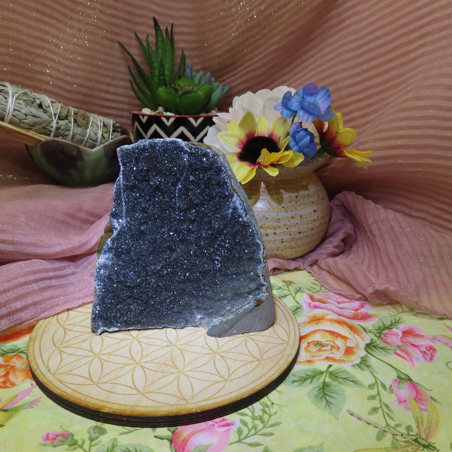 Black Amethyst Desktop Cluster