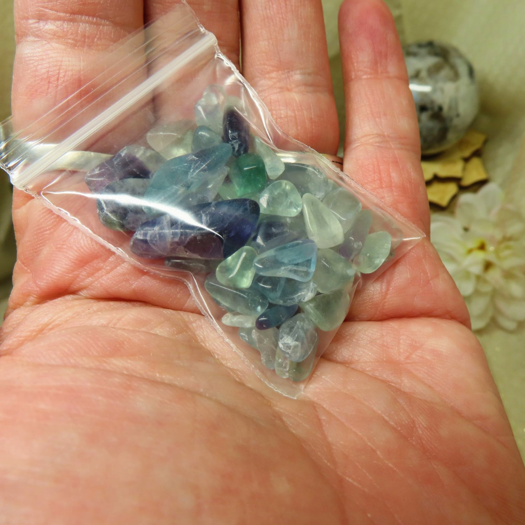 Flourite Chip Stones in bag