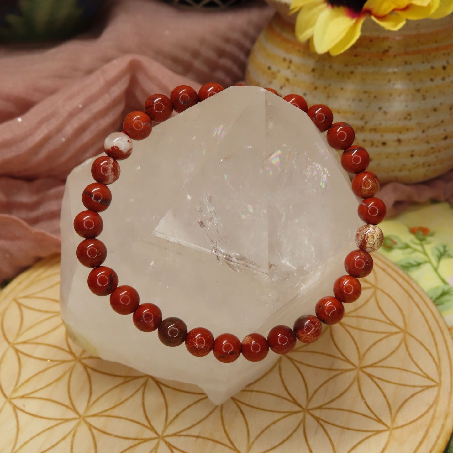 6MM Red Jasper Bracelet