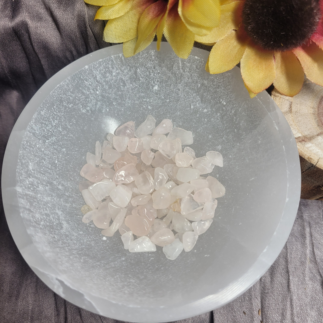 Rose Quartz Chip Stones