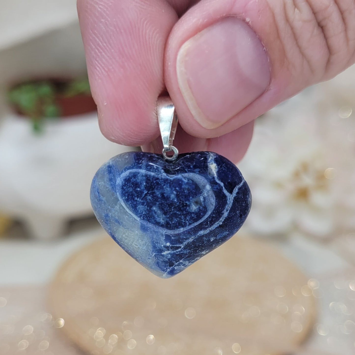 Sodalite Heart Pendant