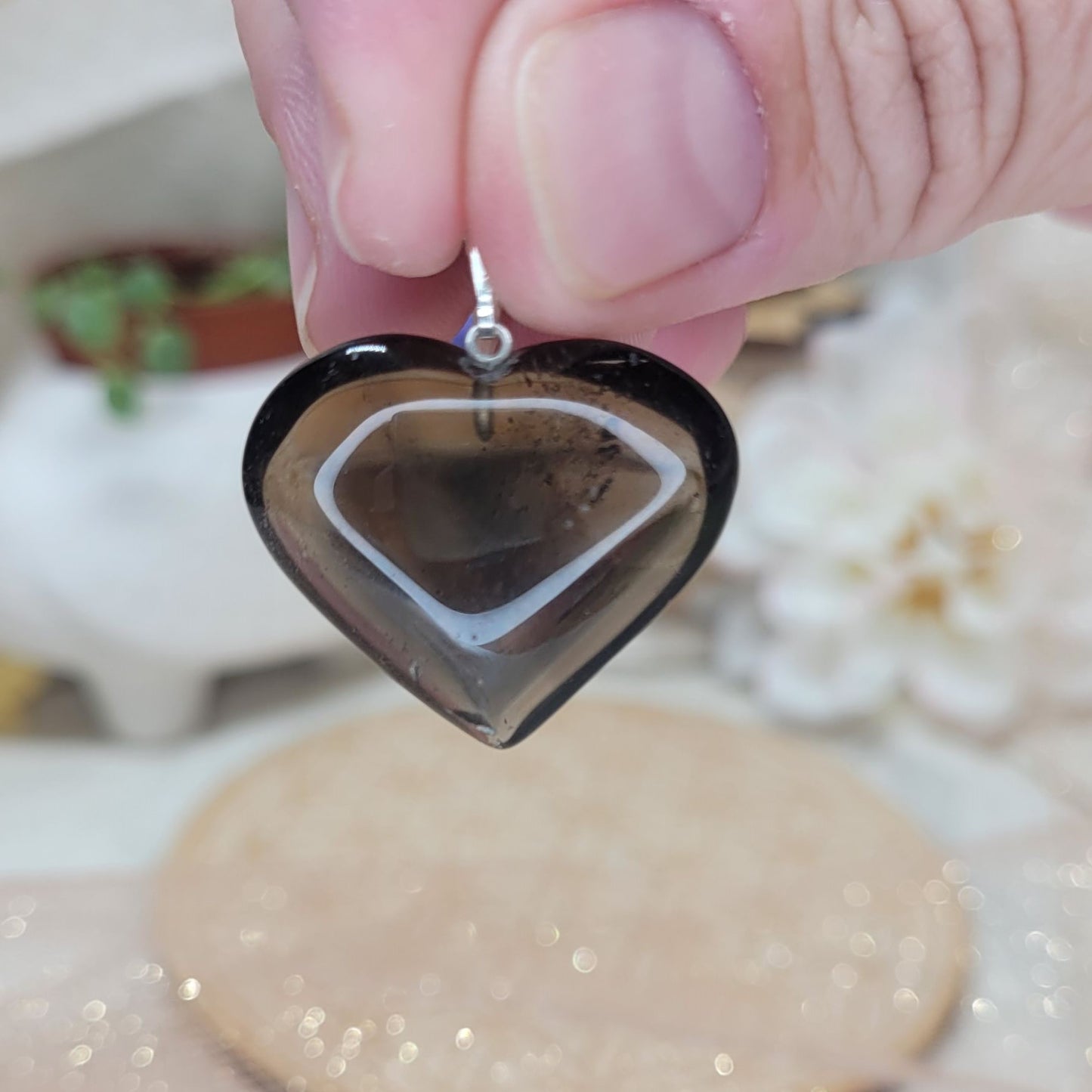 Smoky Quartz Heart Pendant