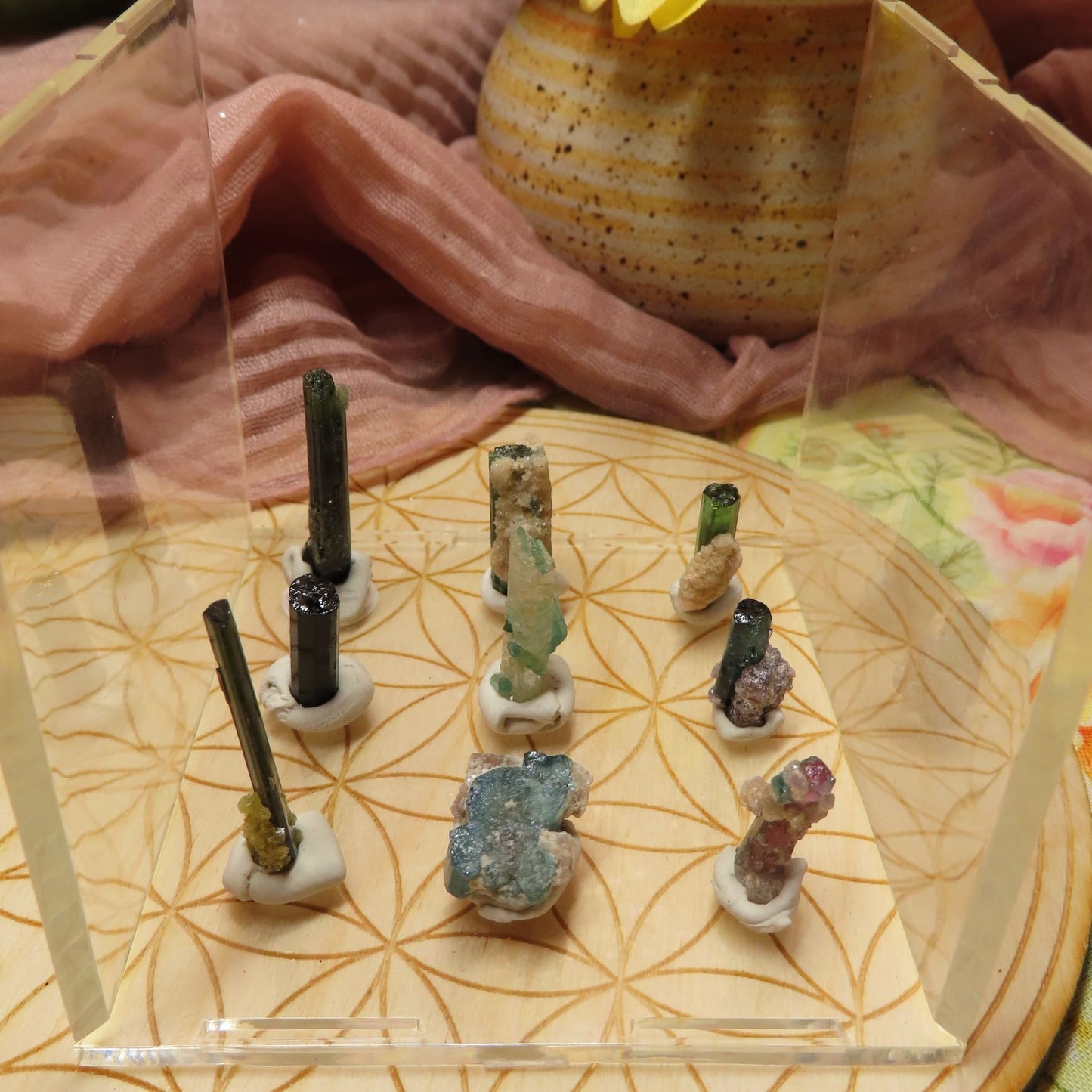 9 Tourmaline Cystal Mix