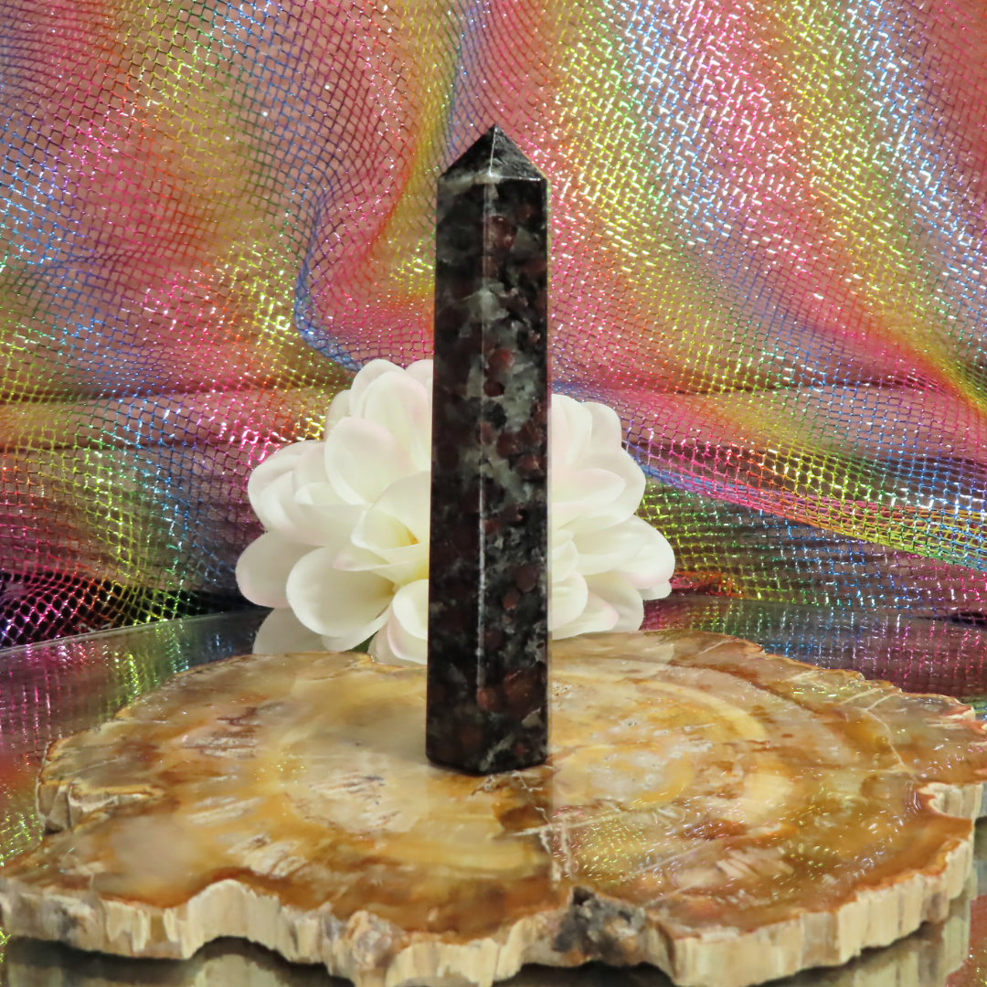 Garnet & Tourmaline Tower - Divine Journey Boutique