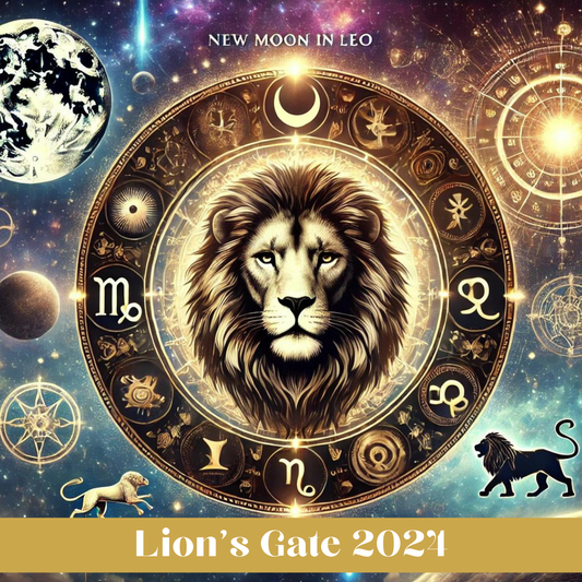 Lion's Gate 2024 Crystal Grid Template