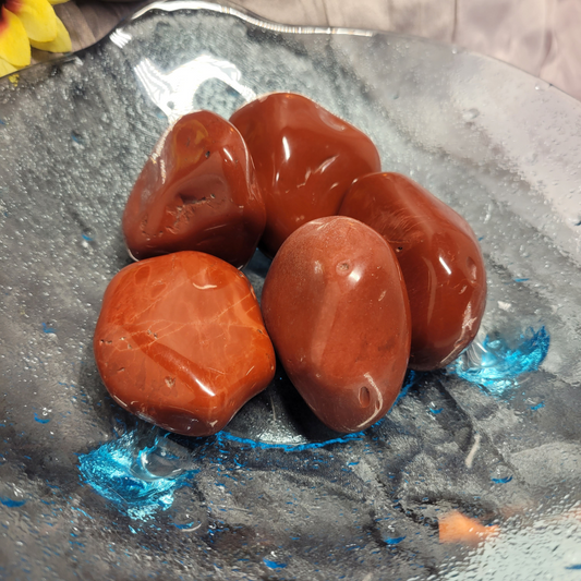 Red Jasper Palm Stones