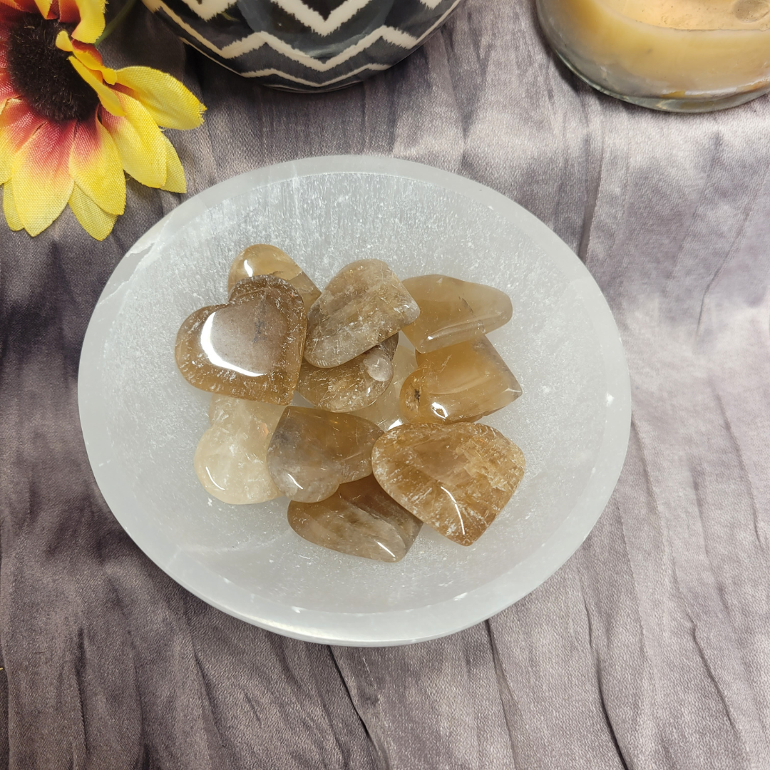 Citrine Mini Crystal Heart