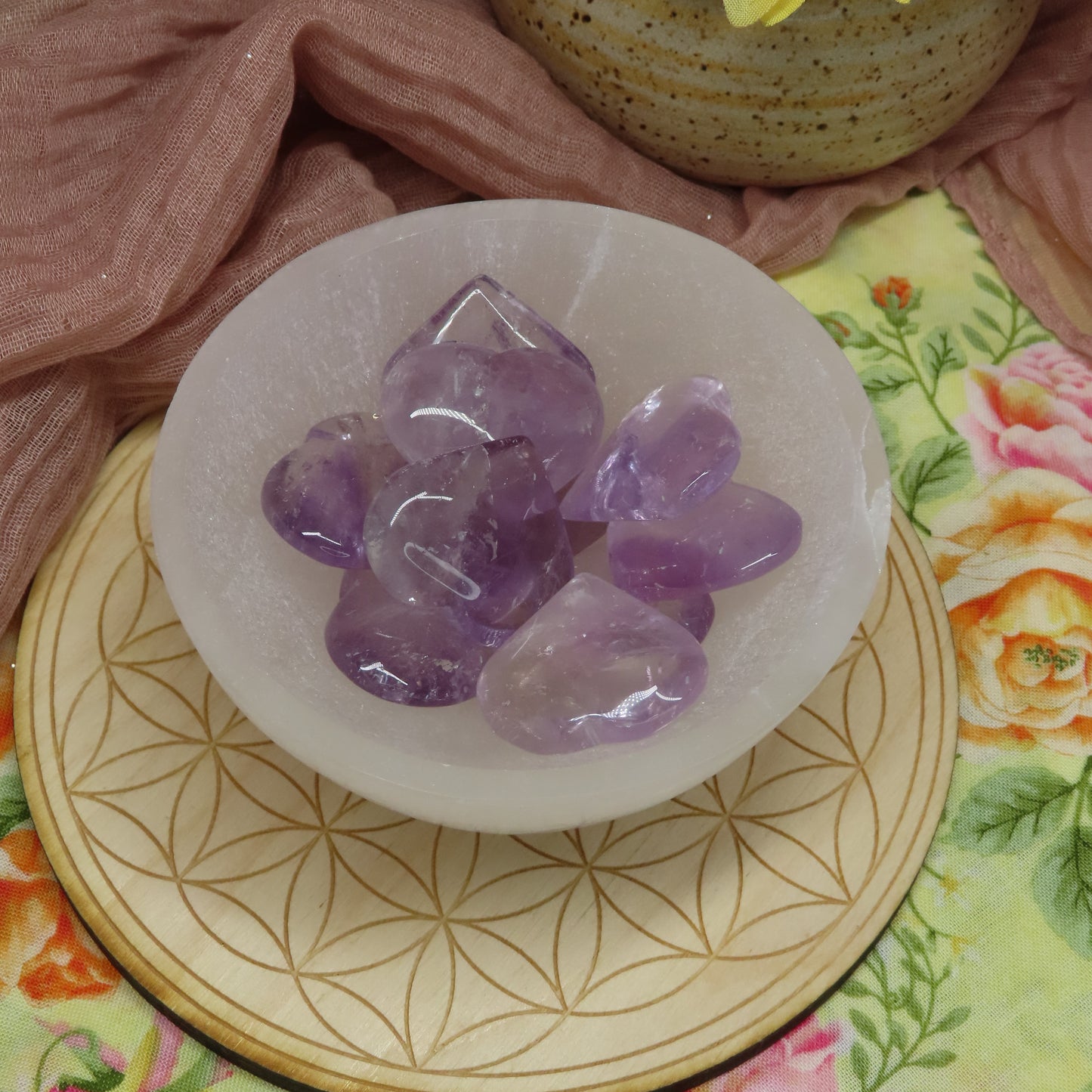 Amethyst Mini Crystal Heart