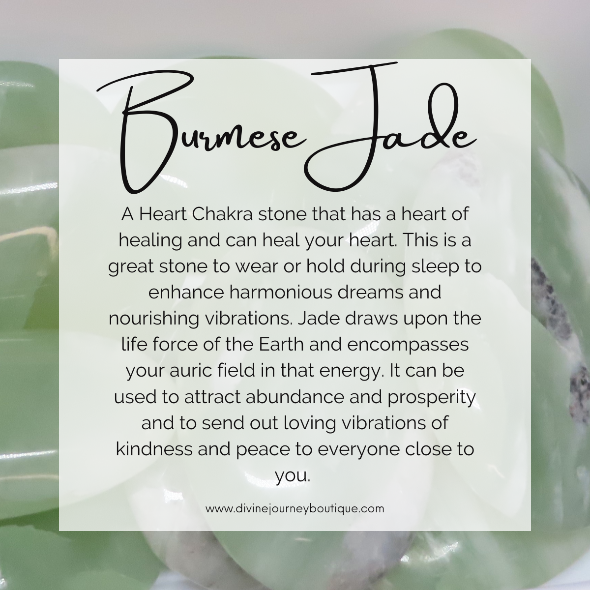 Burmese Jade (Jadeite) Benefits