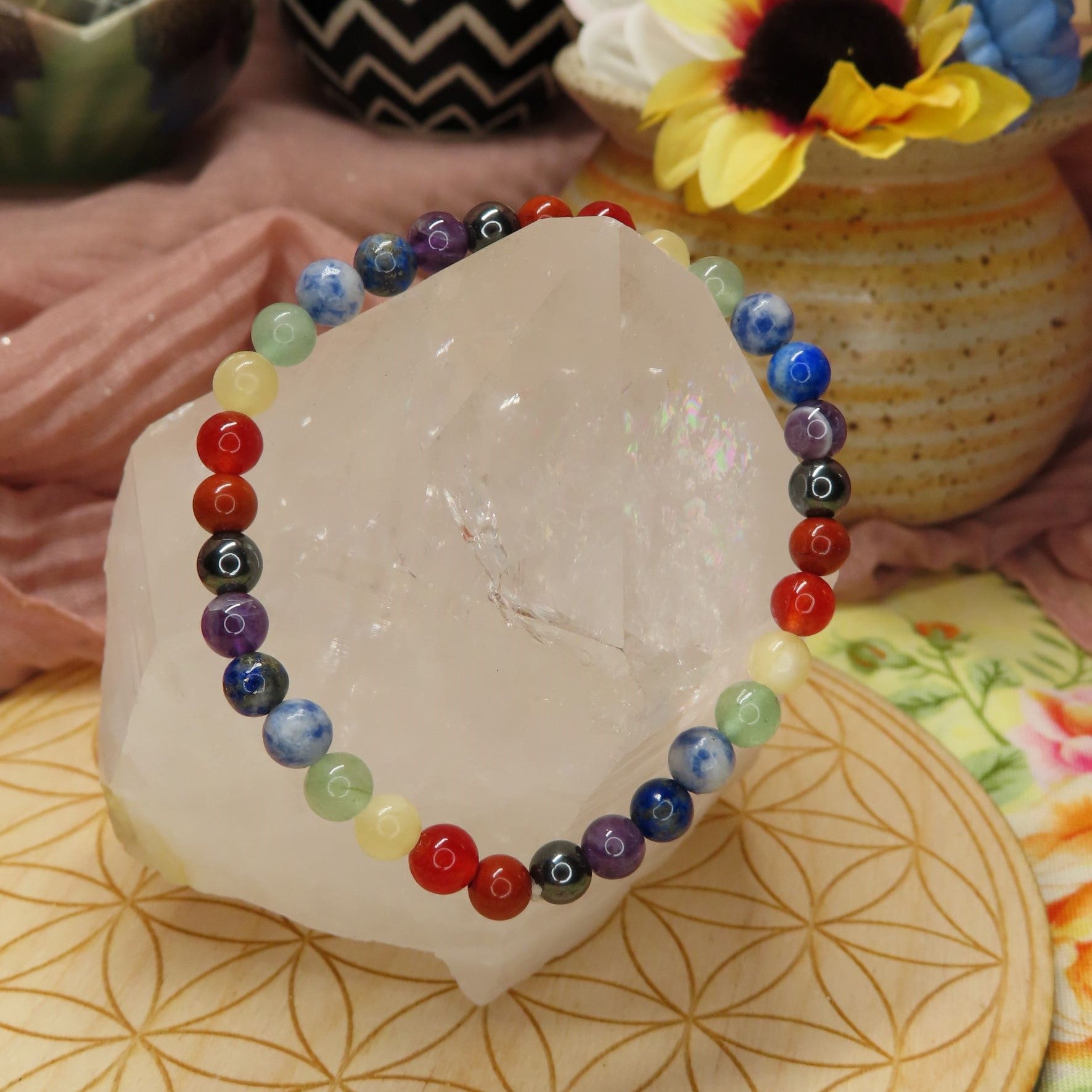 6MM Chakra Crystal Bracelet