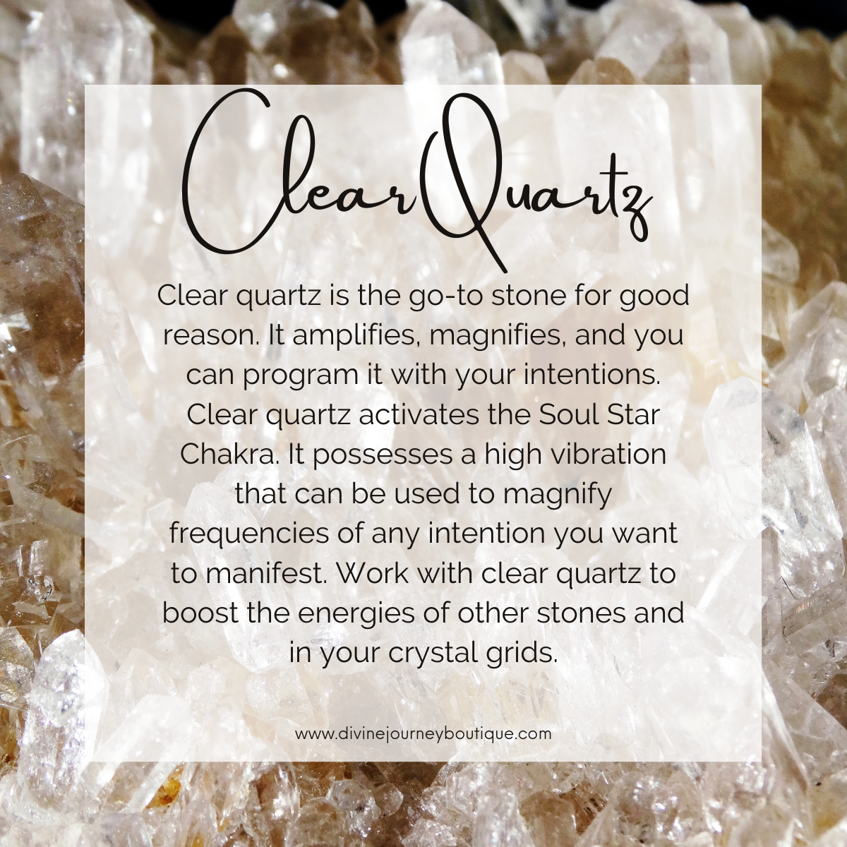 Aura Clear Quartz Cluster - Divine Journey Boutique