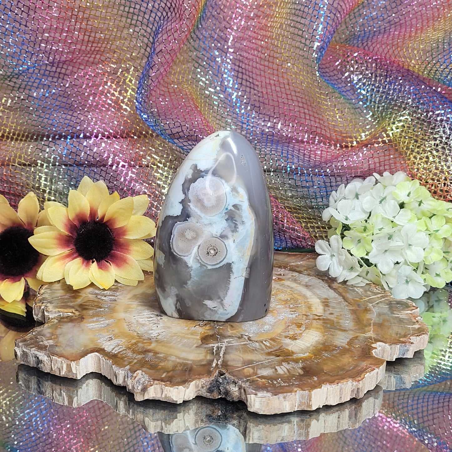 Flower Agate Free Form