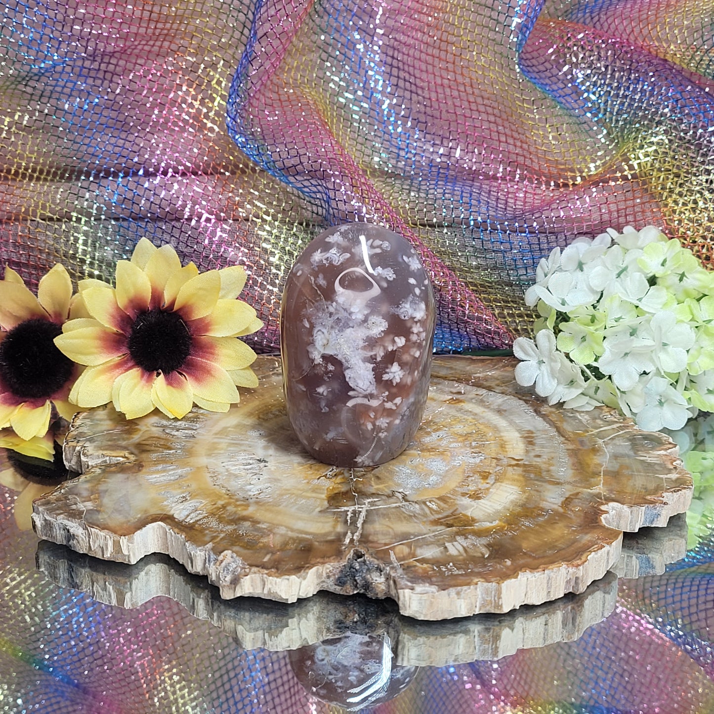 Flower Agate Free Form