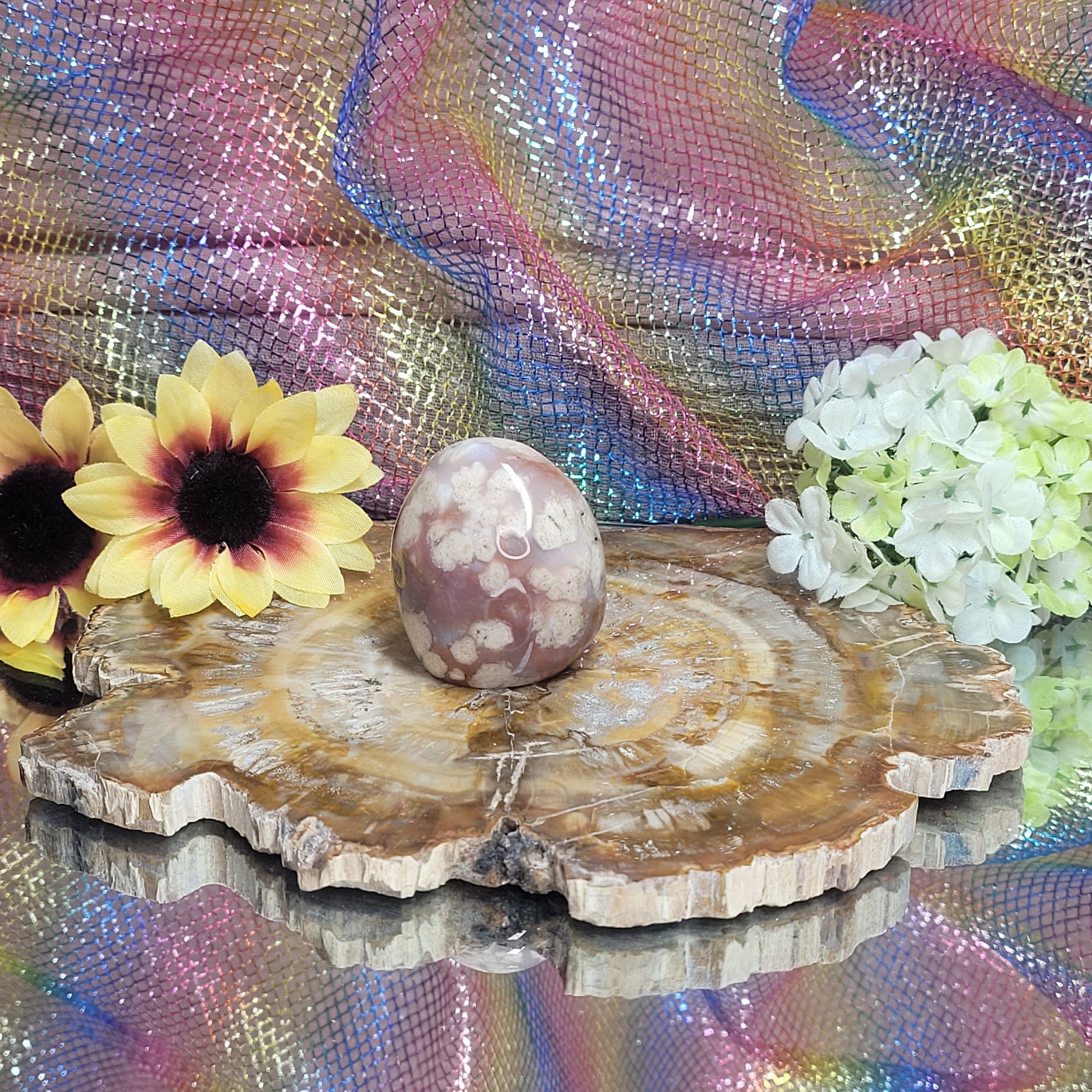 Flower Agate Free Form