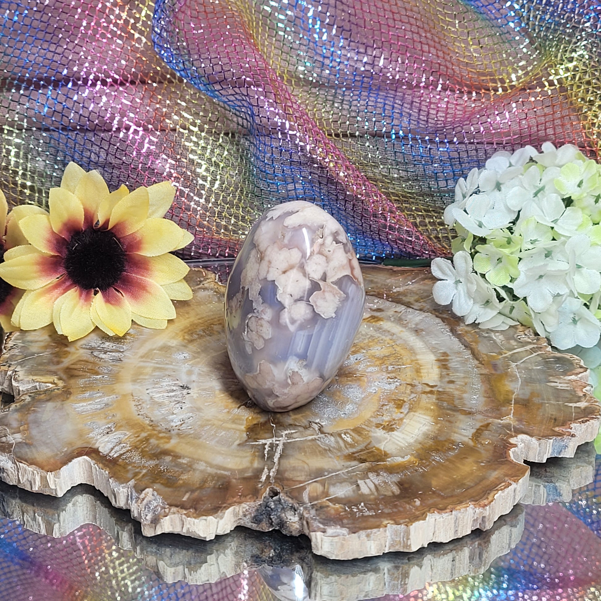 Flower Agate Free Form