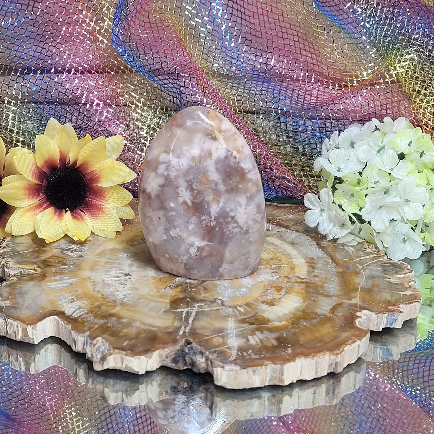 Flower Agate Free Form