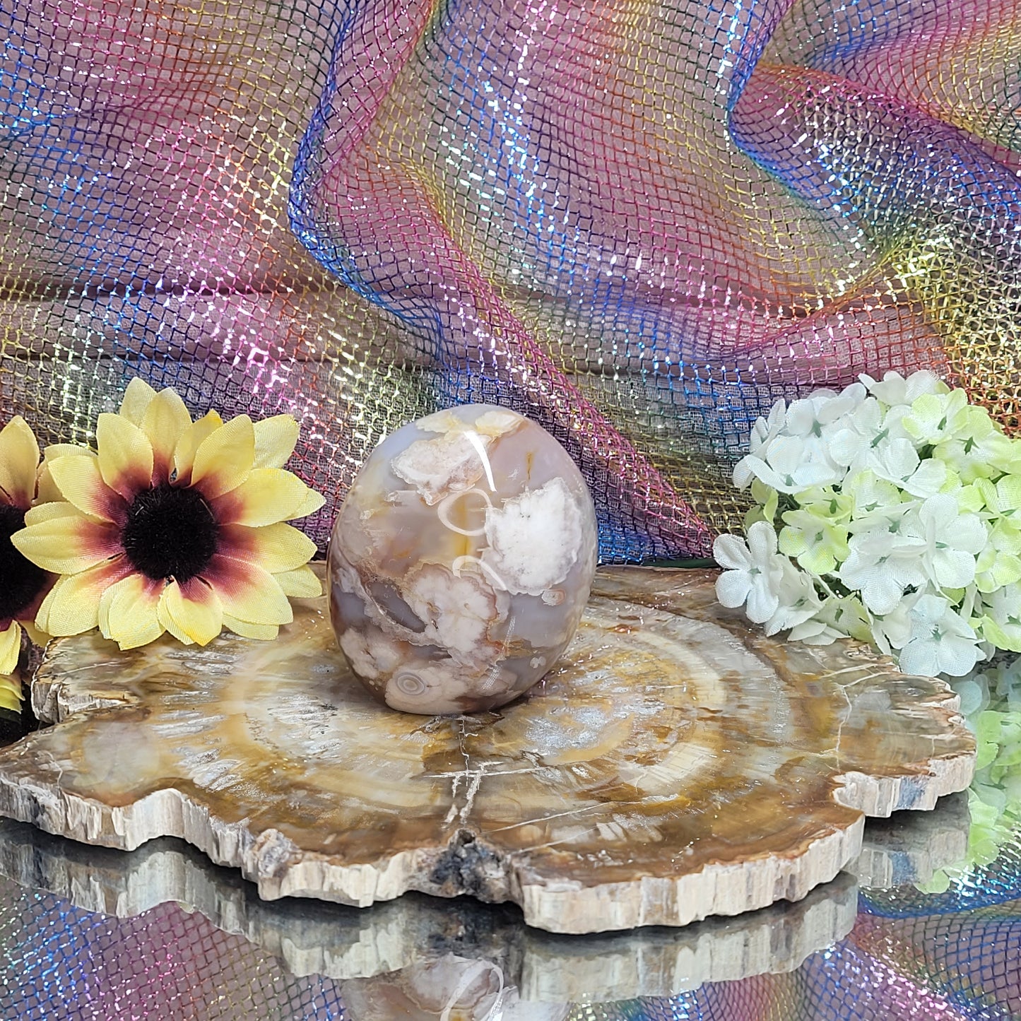 Flower Agate Free Form