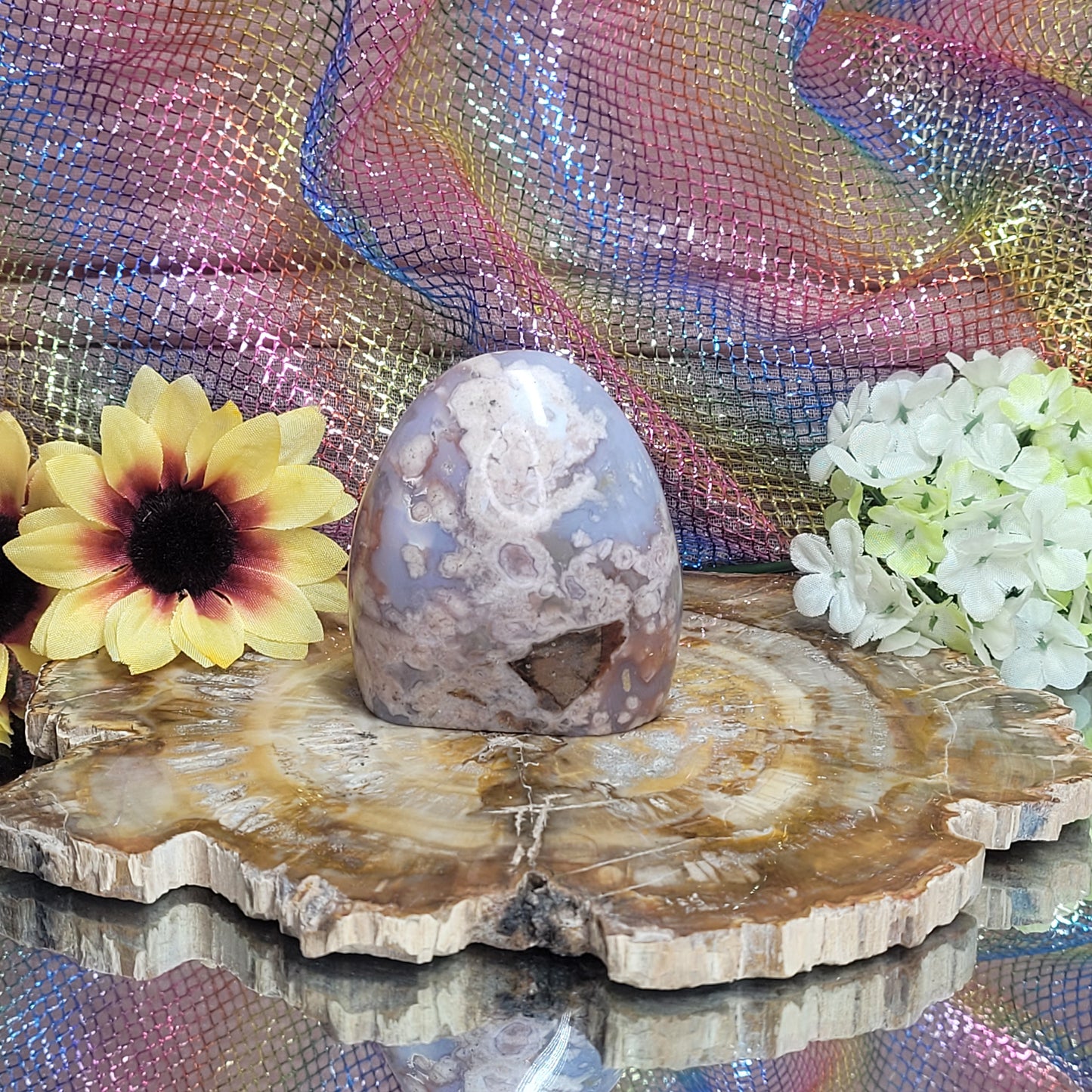 Flower Agate Free Form