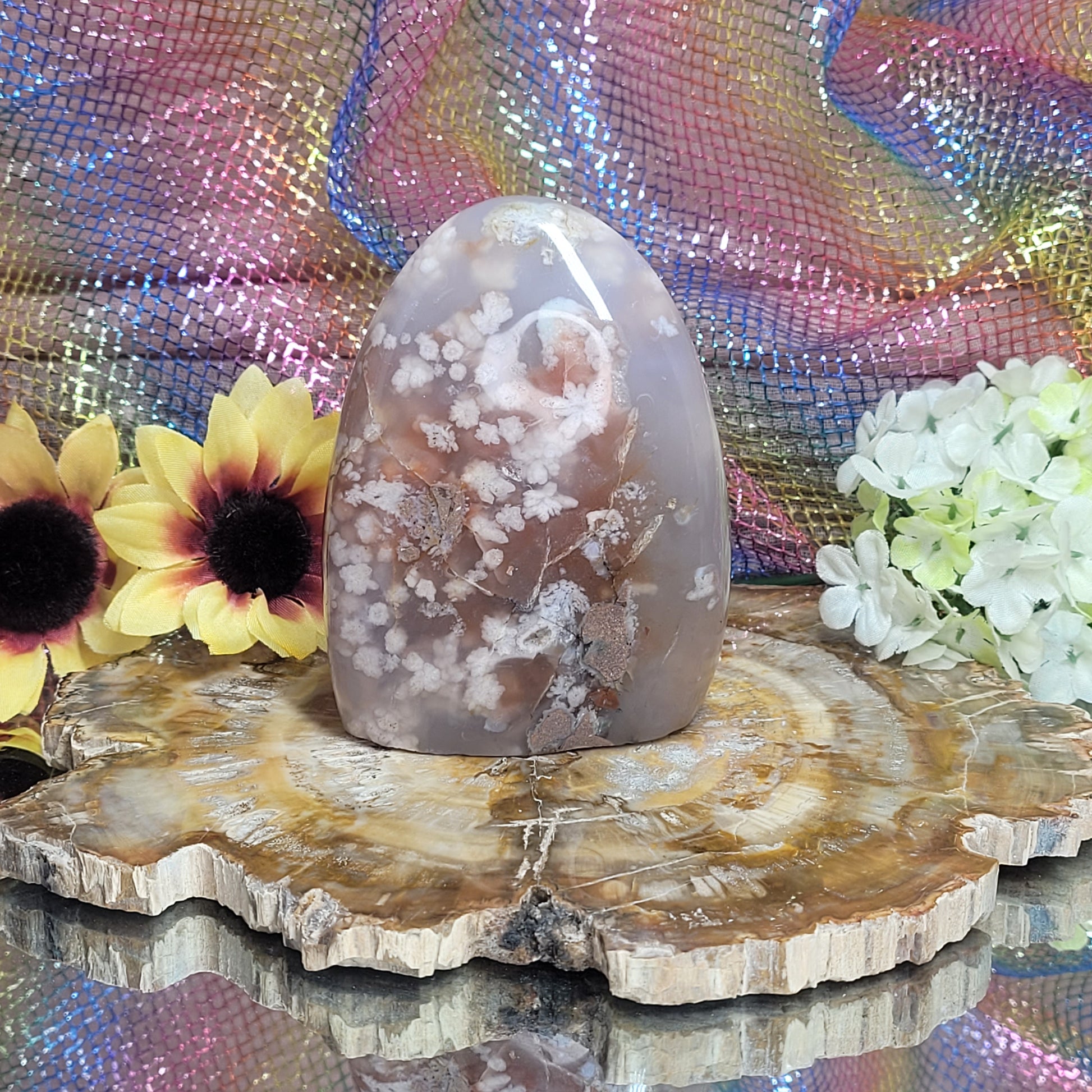 Flower Agate Free Form