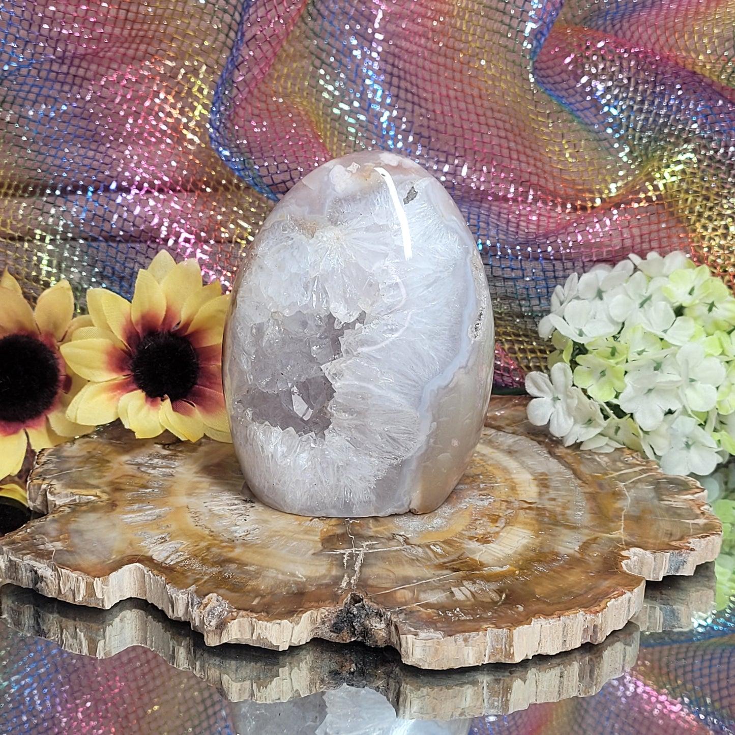 Flower Agate Free Form