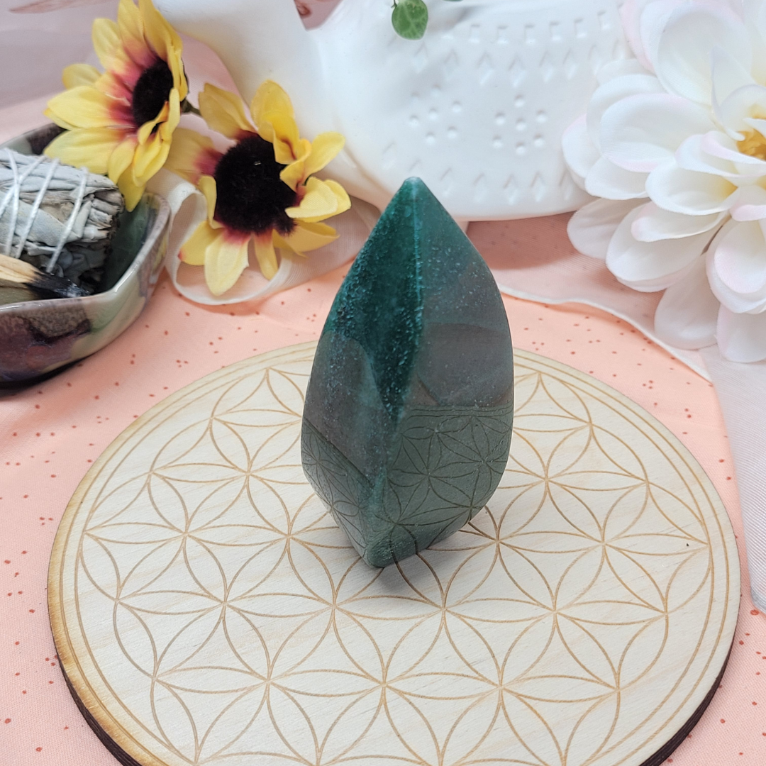 Green Aventurine Flame