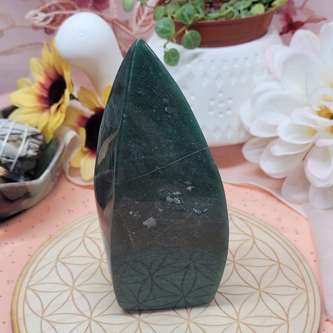 Green Aventurine Flame