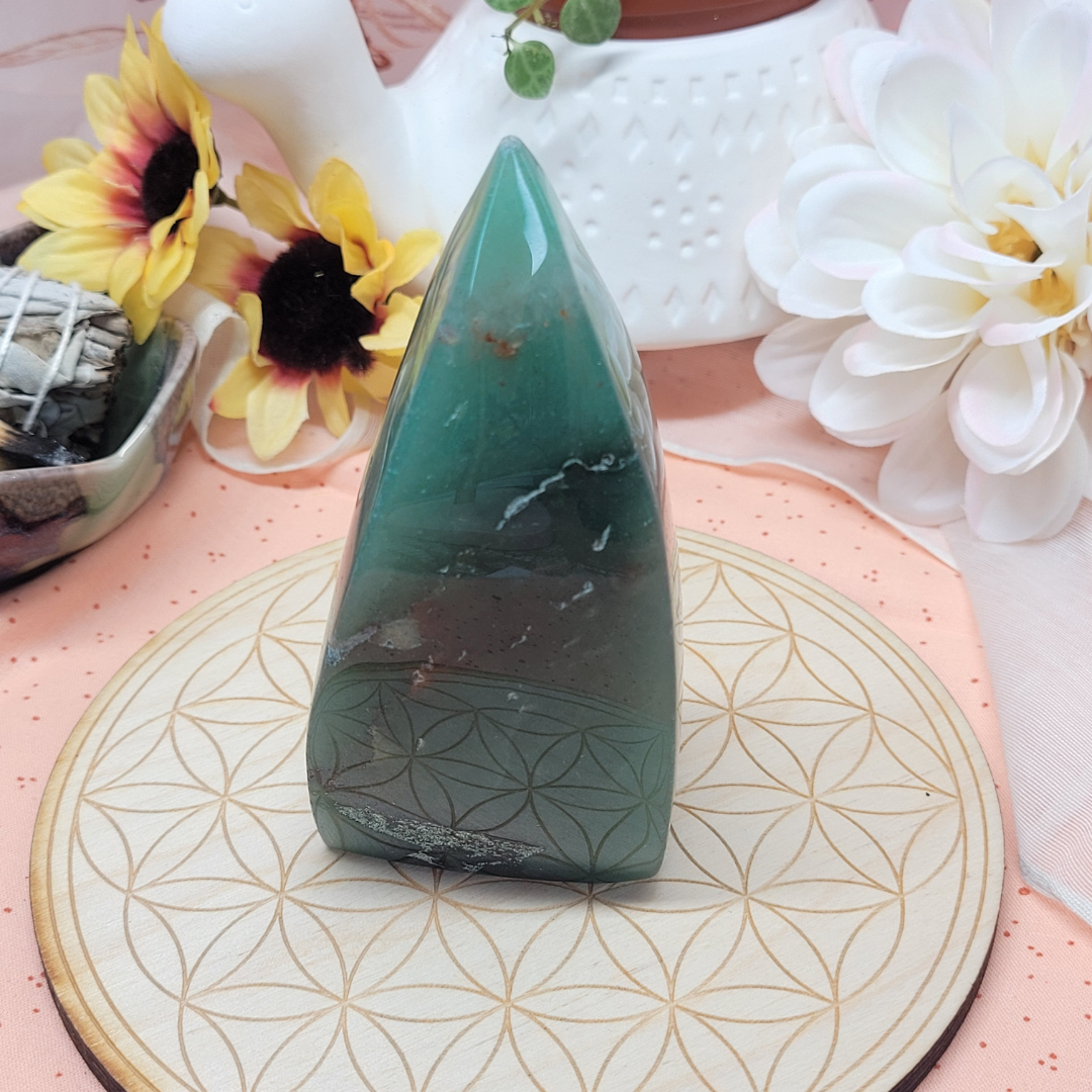 Green Aventurine Flame