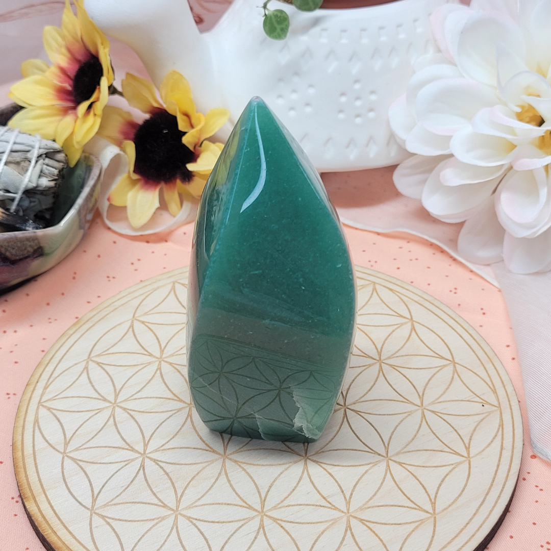 Green Aventurine Flame