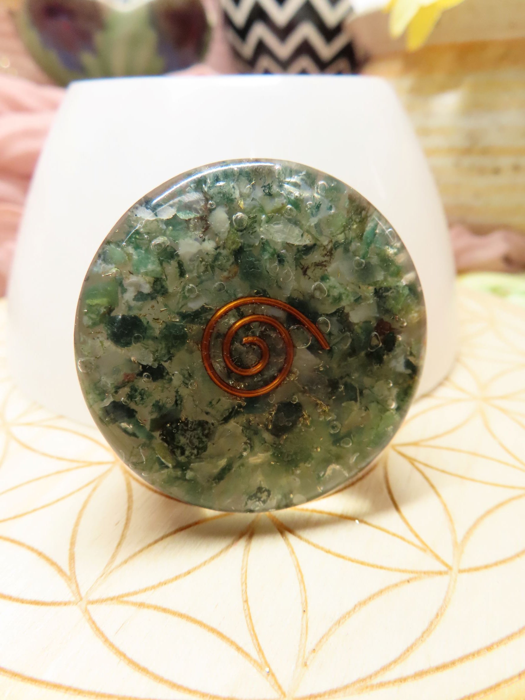 Green Adventurine Orgone Pop Socket