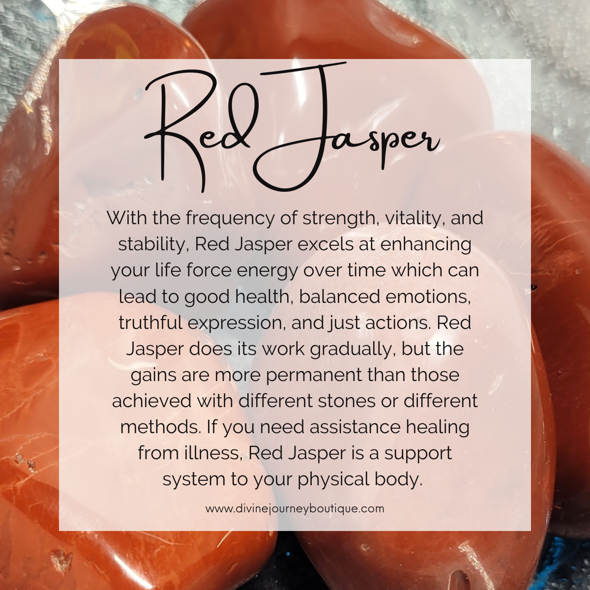 Red Jasper Palm Stone