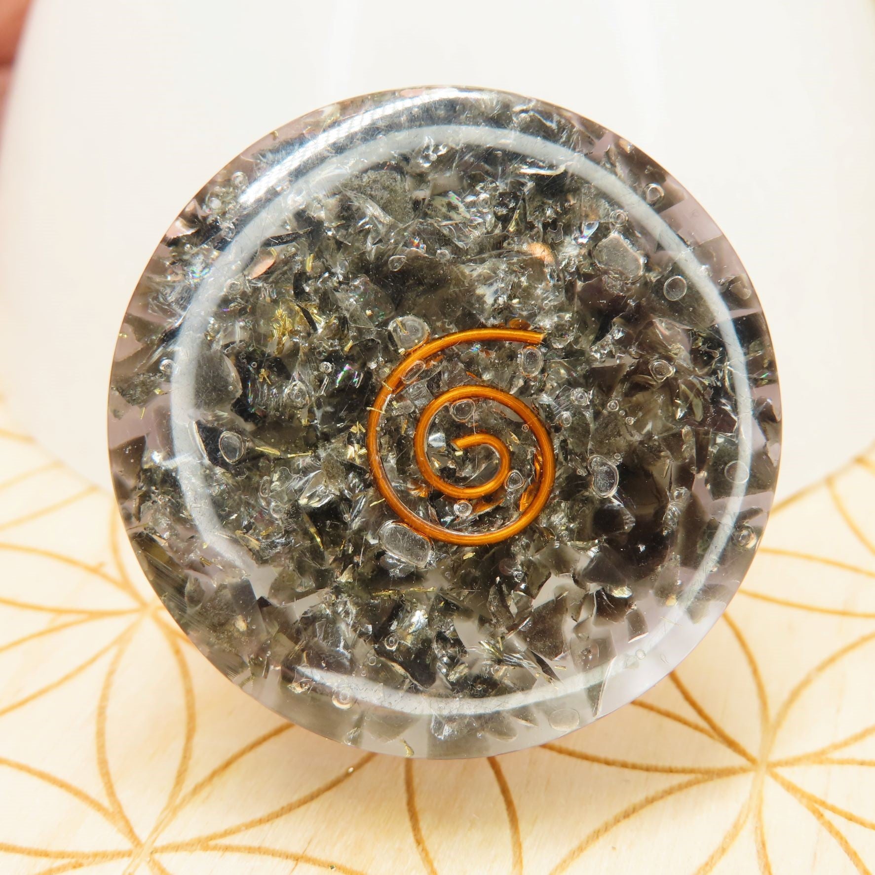 Smoky Quartz Orgone Pop Socket