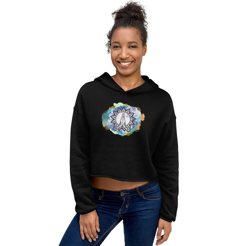 Divine Alignment Crop Hoodie